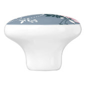 Blumenmuster 7 keramikknauf (Seitenansicht)