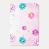 Blumenmuster 7 post-it klebezettel (Vorderseite)