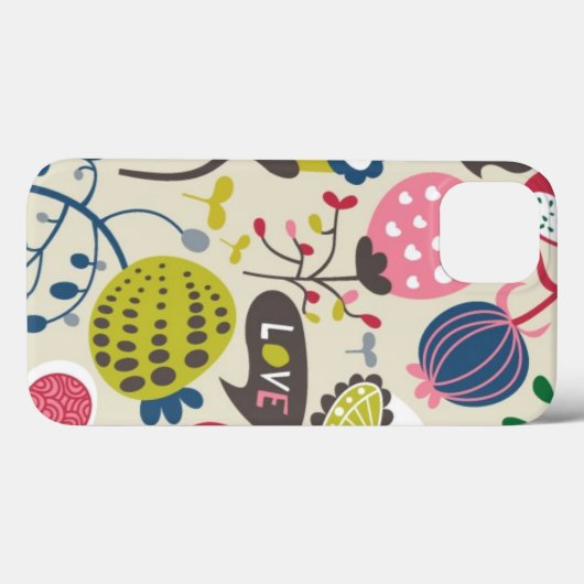 Blumenmuster 8 Case-Mate iPhone hülle (Rückseite (Horizontal))