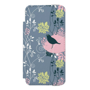 Blumenmuster 8 incipio watson™ iPhone 5 geldbörsen hülle