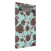 Blumenmuster 8 mini klemmbrett (Schrägansicht)