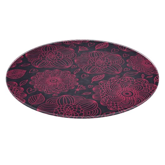 Blumenmuster 8 schneidebrett (Ecke)