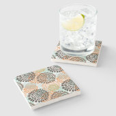 Blumenmuster 8 steinuntersetzer (Seitenansicht)