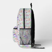 Blumenmuster 9 bedruckter rucksack (Rechts)