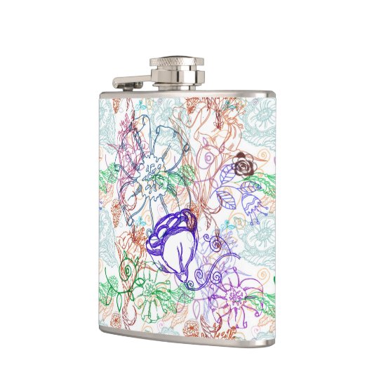 Blumenmuster 9 flachmann (Links)