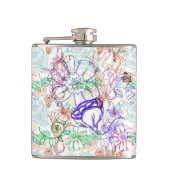 Blumenmuster 9 flachmann (Vorderseite)