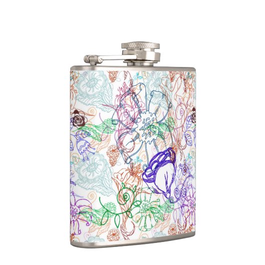 Blumenmuster 9 flachmann (Rechts)