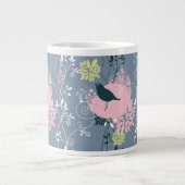 Blumenmuster 9 Jumbo-Tasse (Vorderseite)