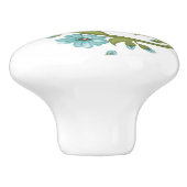 Blumenmuster 9 keramikknauf (Seitenansicht)