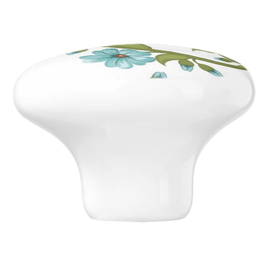 Blumenmuster 9 keramikknauf (Seitenansicht)