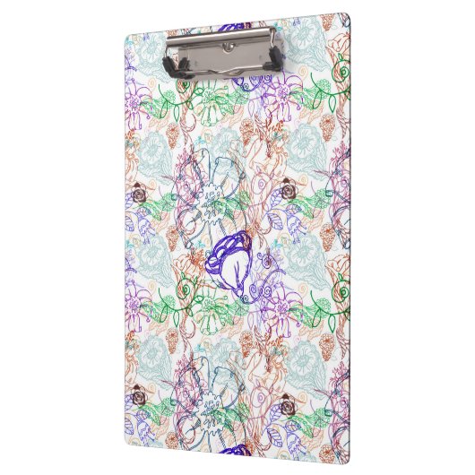 Blumenmuster 9 klemmbrett (Links)