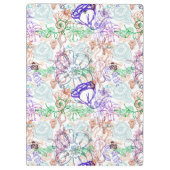 Blumenmuster 9 klemmbrett (Rückseite)