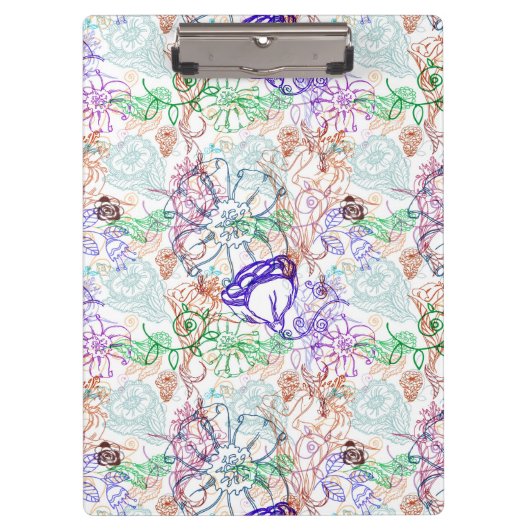 Blumenmuster 9 klemmbrett (Vorderseite)