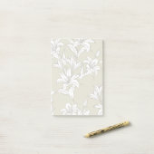 Blumenmuster 9 post-it klebezettel (Auf Schreibtisch)
