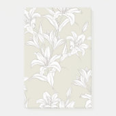Blumenmuster 9 post-it klebezettel (Vorderseite)