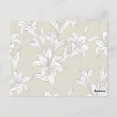 Blumenmuster 9 postkarte (Rückseite)