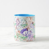 Blumenmuster 9 tasse (Zentrum)