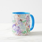 Blumenmuster 9 tasse (VorderseiteRechts)
