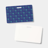 Blumenmuster-Abzeichen Ausweis (Vorder- & Rückseite)