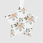 Blumenmuster - Acryl-Ornament Ornament (Rückseite)