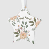 Blumenmuster - Acryl-Ornament Ornament (Vorderseite)