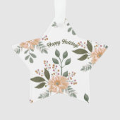 Blumenmuster - Acryl-Ornament Ornament (Vorderseite)