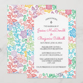 Blumenmuster - Ankündigung von Mariage (Vorne/Hinten)