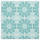 Blumenmuster, Aquamarin blau Stoff (Muster)