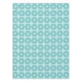 Blumenmuster, Aquamarin blau Tischdecke (Vorderseite)