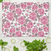 Blumenmuster. Aquarellfarben /52 Geschirrtuch (Gefaltet)