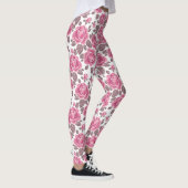 Blumenmuster. Aquarellfarben /52 Leggings (Rechts)
