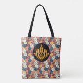 Blumenmuster auf dem gesamten Stoff Tasche (Rückseite)