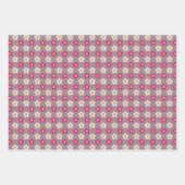 Blumenmuster auf einer Blume Geschenkpapier Set (Vorderseite)