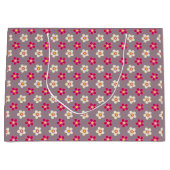 Blumenmuster auf einer Blume Große Geschenktüte (Vorderseite)