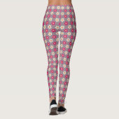 Blumenmuster auf einer Blume Leggings (Rückseite)