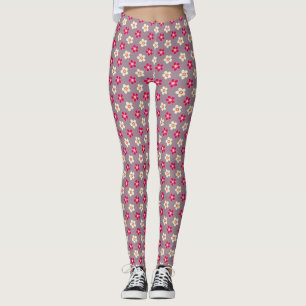 Blumenmuster auf einer Blume Leggings