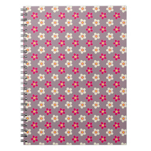 Blumenmuster auf einer Blume Notizblock