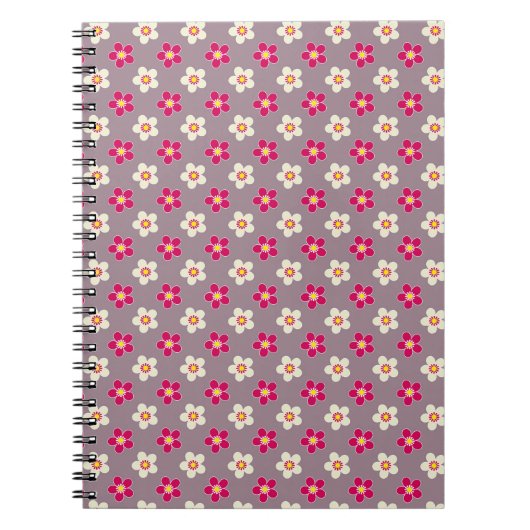 Blumenmuster auf einer Blume Notizblock (Vorderseite)