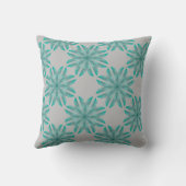 Blumenmuster auf hellgrau kissen (Rückseite)