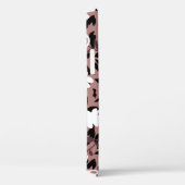 Blumenmuster auf Leopardenhintergrund. Case-Mate iPhone Hülle (Rückseite / Rechts)