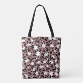 Blumenmuster auf Leopardenhintergrund. Tasche (Rückseite)