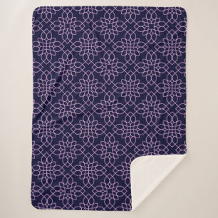 Blumenmuster auf Wurf-, Fleece- und Sherpa-Decken Sherpadecke