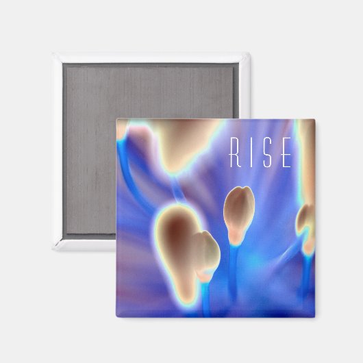 Blumenmuster "Aufheben" Magnet (Vorderseite/Rückseite)