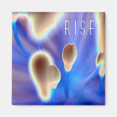 Blumenmuster "Aufheben" Magnet (Vorne)