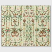 Blumenmuster aus dem 18. Jahrhundert Geschenkpapier (Flach)