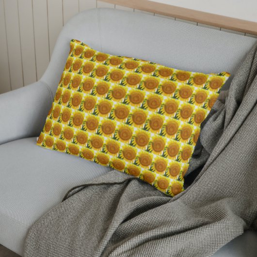 Blumenmuster aus Gelbblütenmuster Kissenbezug