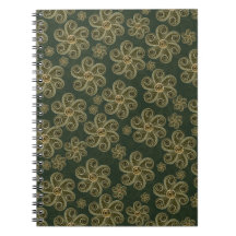 Blumenmuster aus Papierrollen im Waldstil