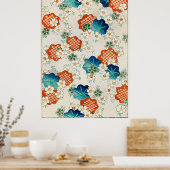 Blumenmuster aus Shin Bijutsukai Poster (Küche)