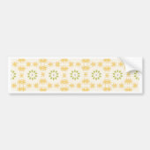 Blumenmuster Autoaufkleber (Vorne)