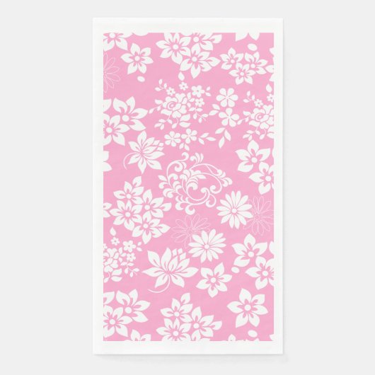 Blumenmuster.b L Pink BG Serviette (Vorderseite)